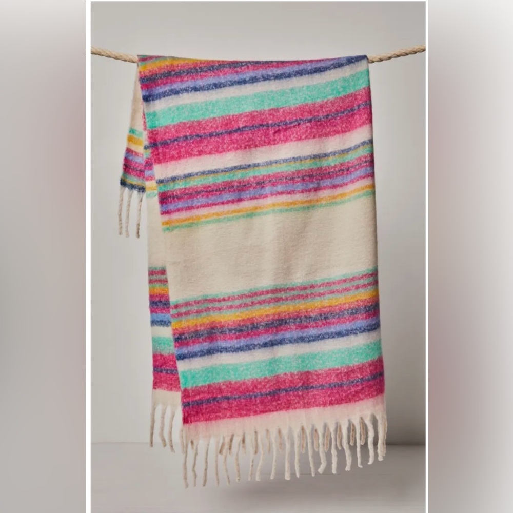 NWT Free People Skye Stripe Blanket
